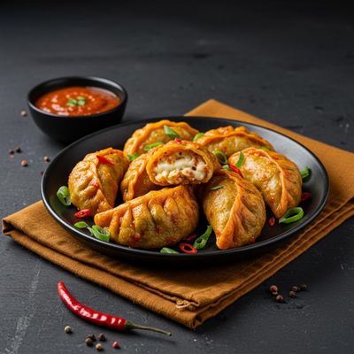 Veg Cheese Steam Peri Peri Masala Momos
